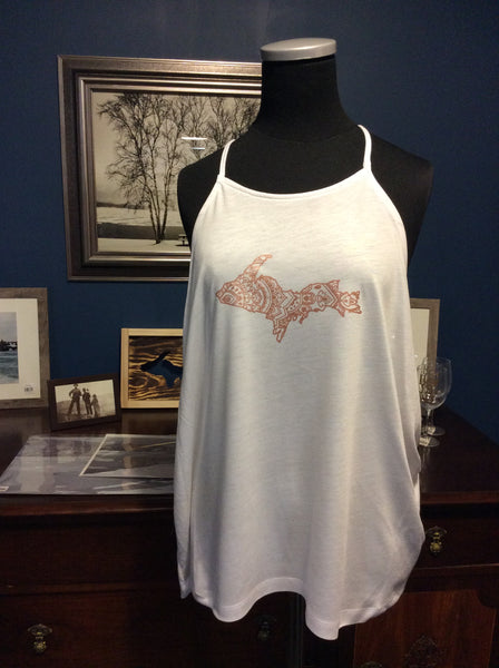Henna U.P. Flowy High Neck Tank
